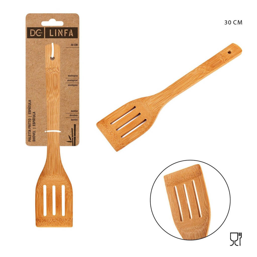 Espátula de bambú para fritura 30 cm - Accesorios de cocina