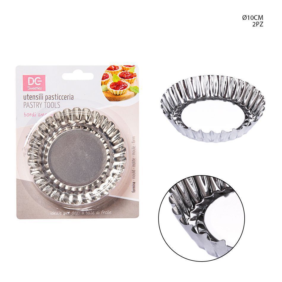 Moldes de metal para magdalenas 10cm (2uds) - Utensilios de repostería