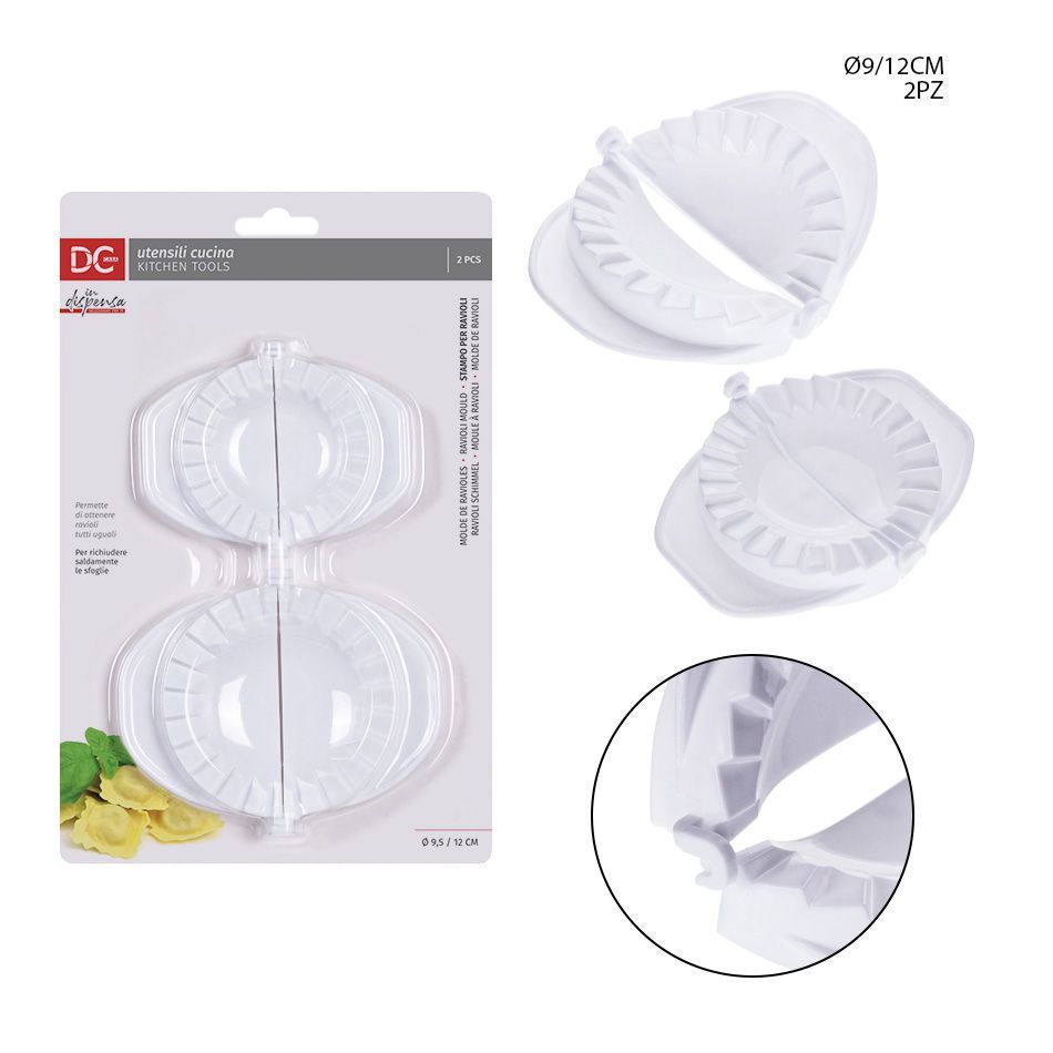 Molde de ravioles plástico 9.5x12-12x15 cm 2 unidades - Utensilios de cocina