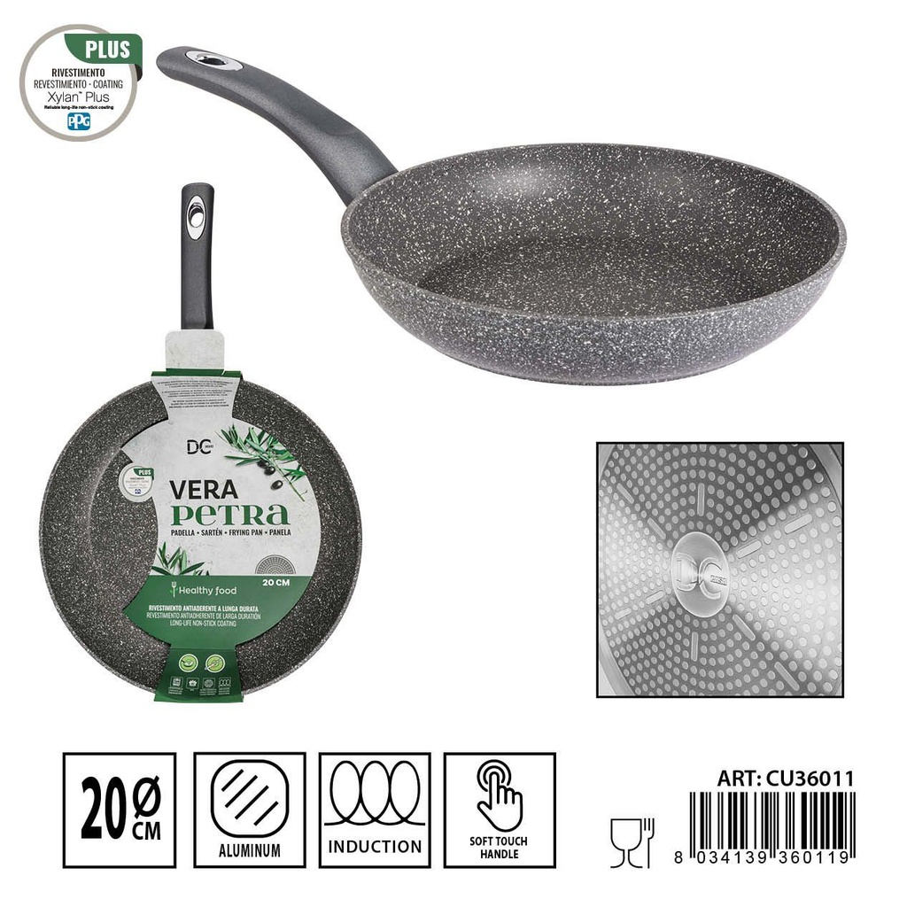 Sartén de inducción antiadherente 20 cm - Utensilios de cocina