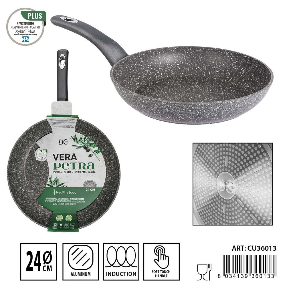 Sartén de inducción antiadherente 24 cm - Utensilios de cocina