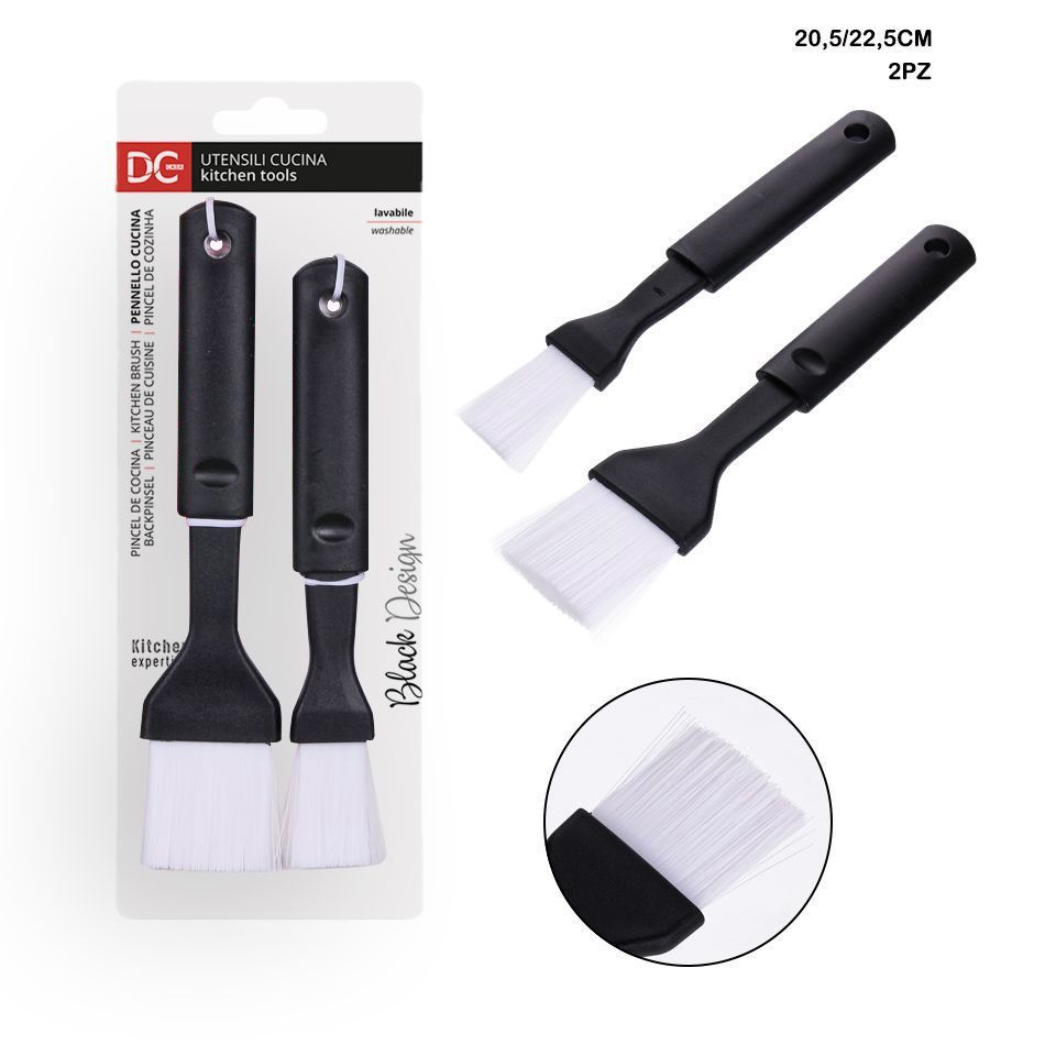 Pinceles alimentarios 2pcs 19.5/22.5cm para cocina