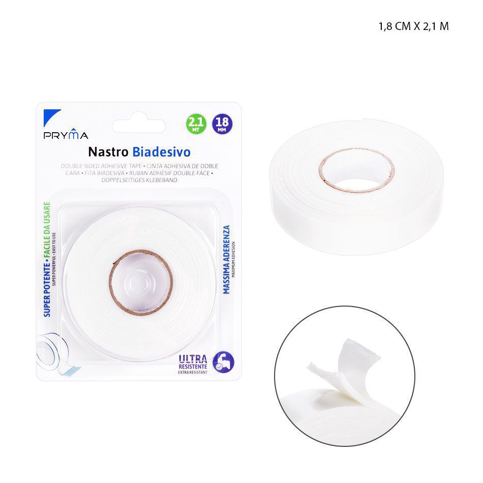 Cinta adhesiva de doble cara 1.8 cm x 2.1 m - Herramientas para manualidades