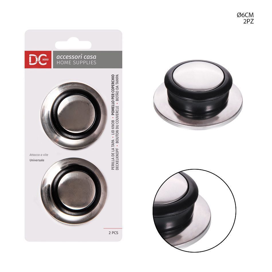 Perilla para tapa de olla Ø6CM 2PZ - Accesorios de cocina