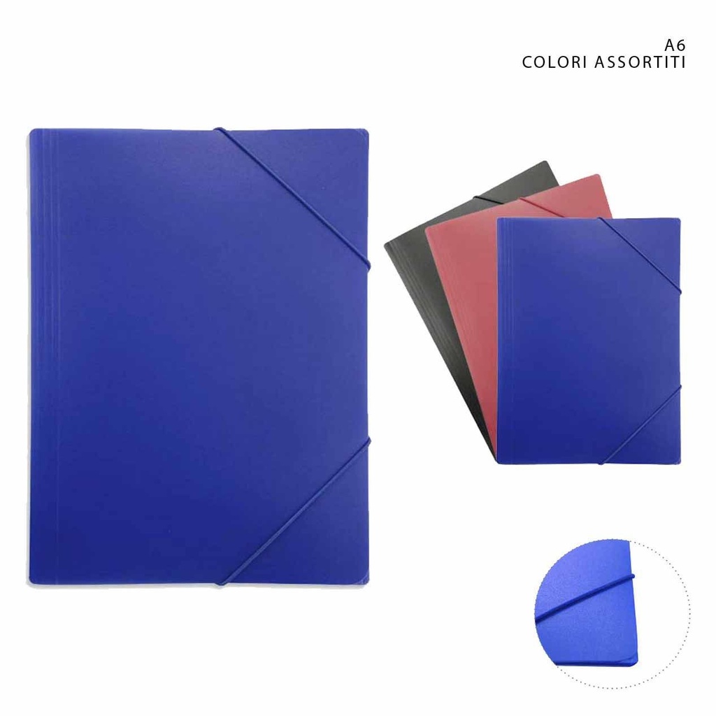 Carpeta con goma A6 3 piezas - Organización y papelería