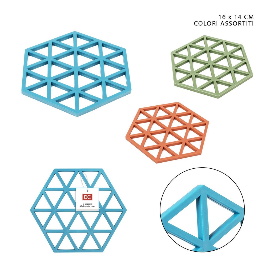 Bases para ollas hexagonal 16x14cm - Accesorios de cocina