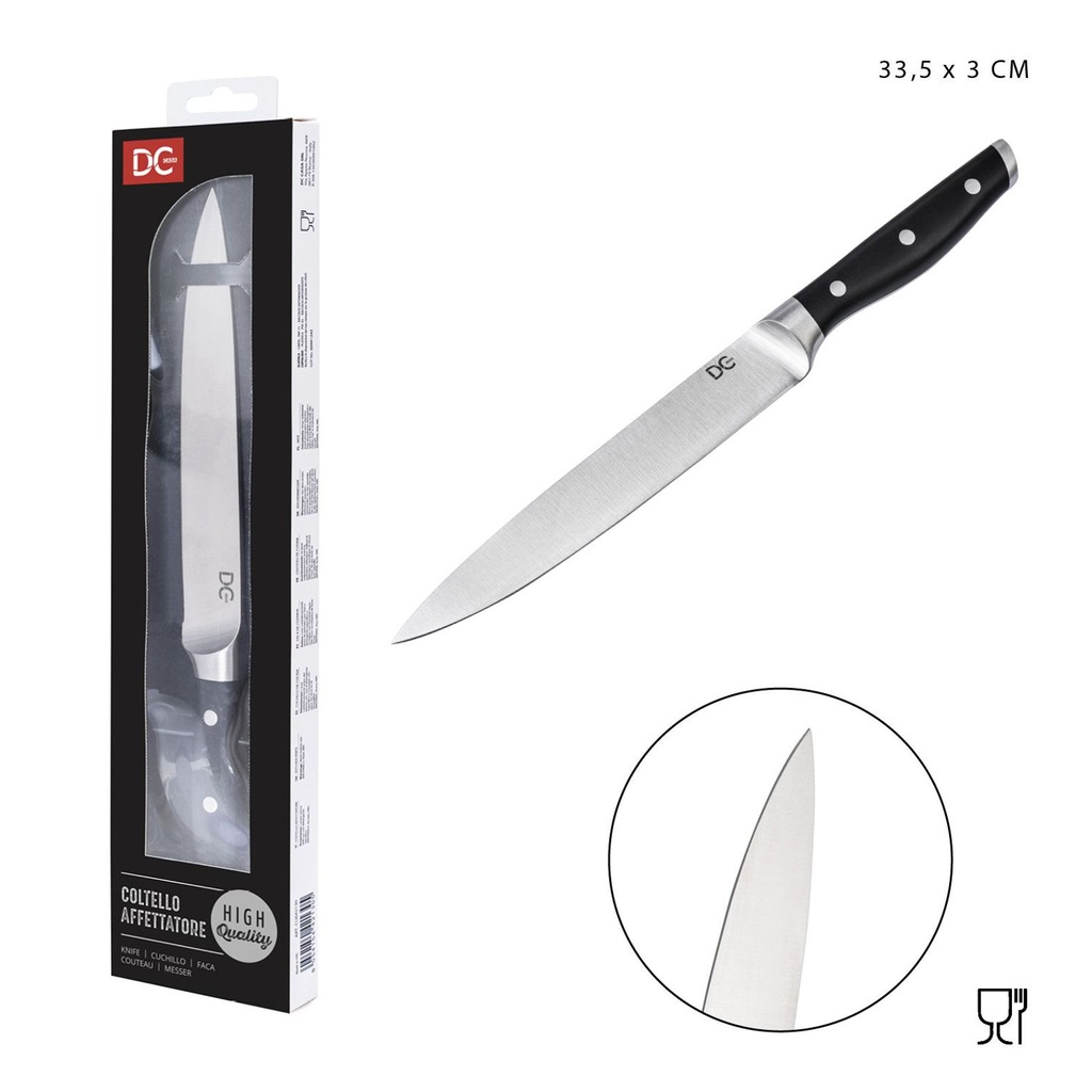 Cuchillo fileteador premium 33.5x3cm para cocina