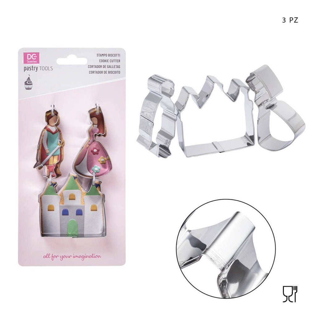 Set molde cuento de hadas 3 piezas - Utensilios de repostería