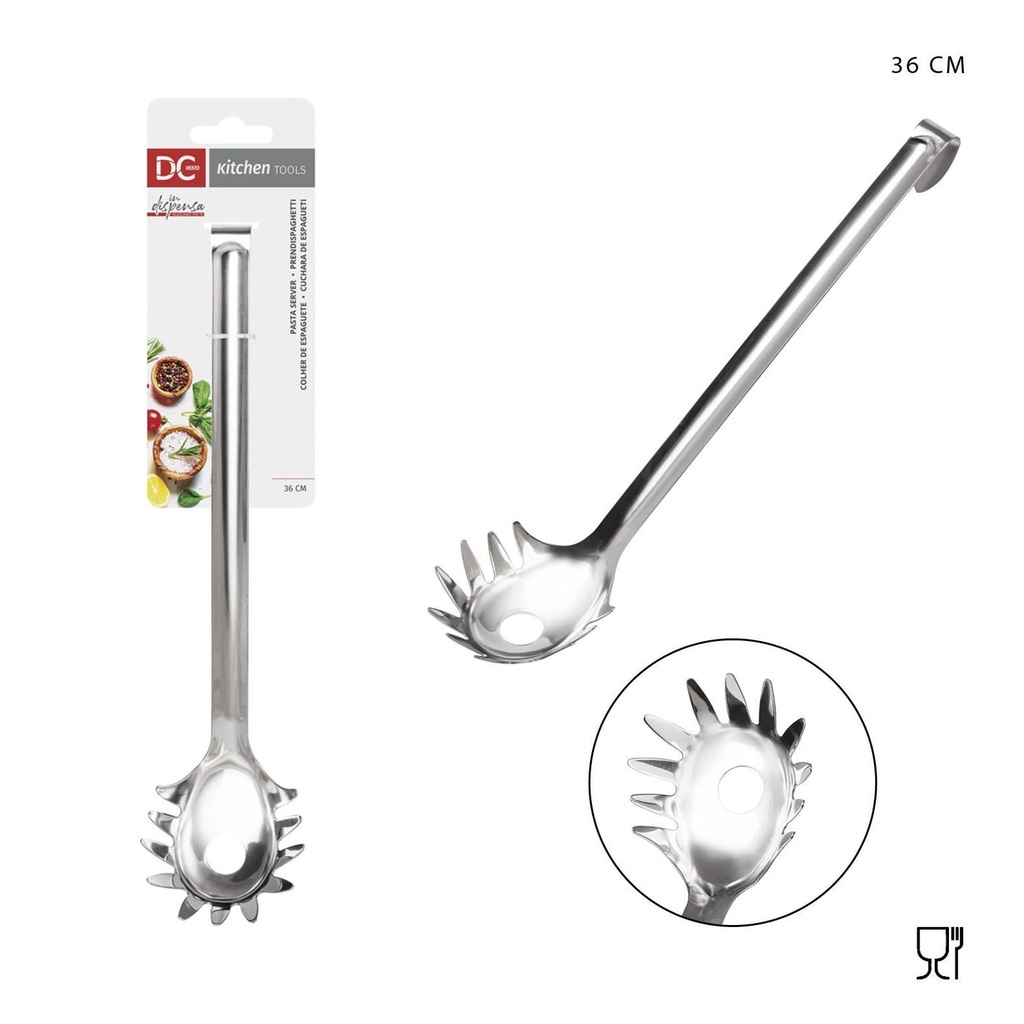 Cucharón para espagueti de acero inoxidable 36cm para cocina