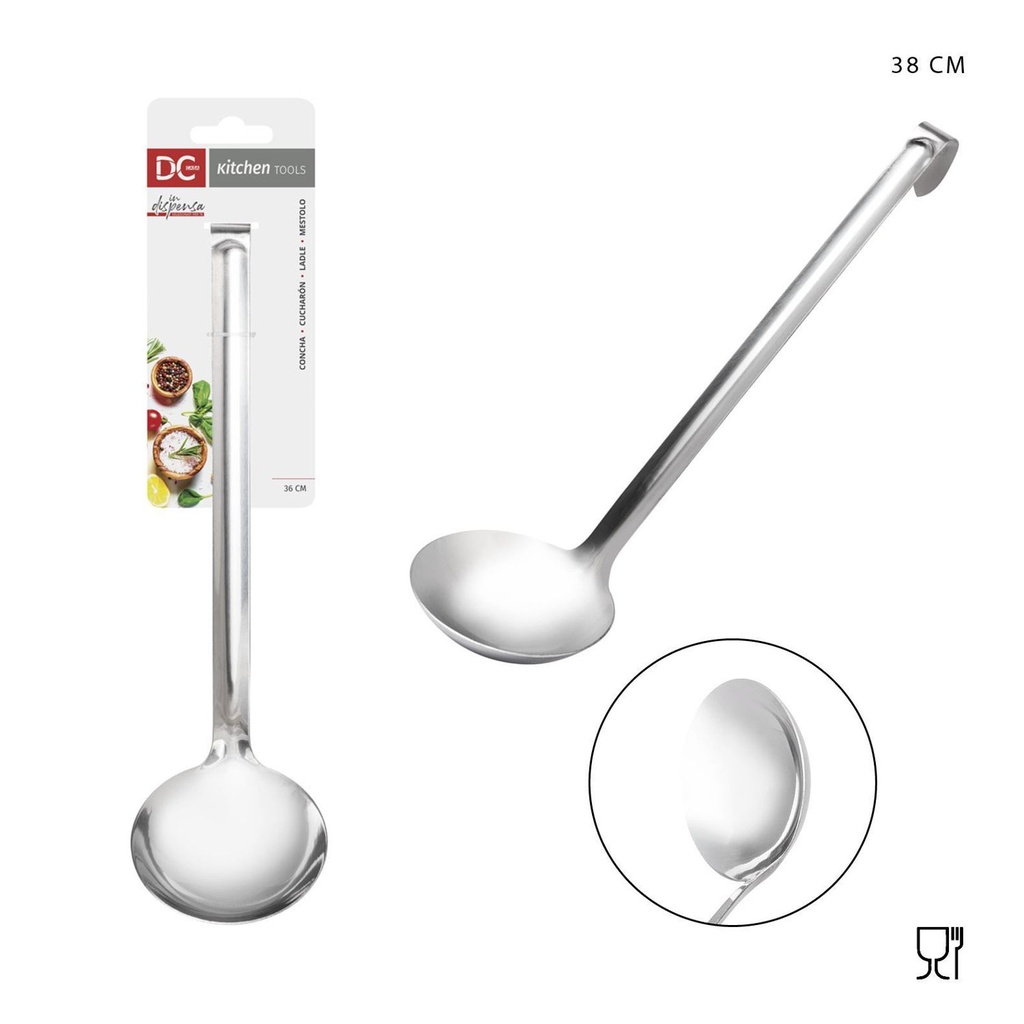 Cucharón de acero inoxidable 36 cm - Utensilios de cocina