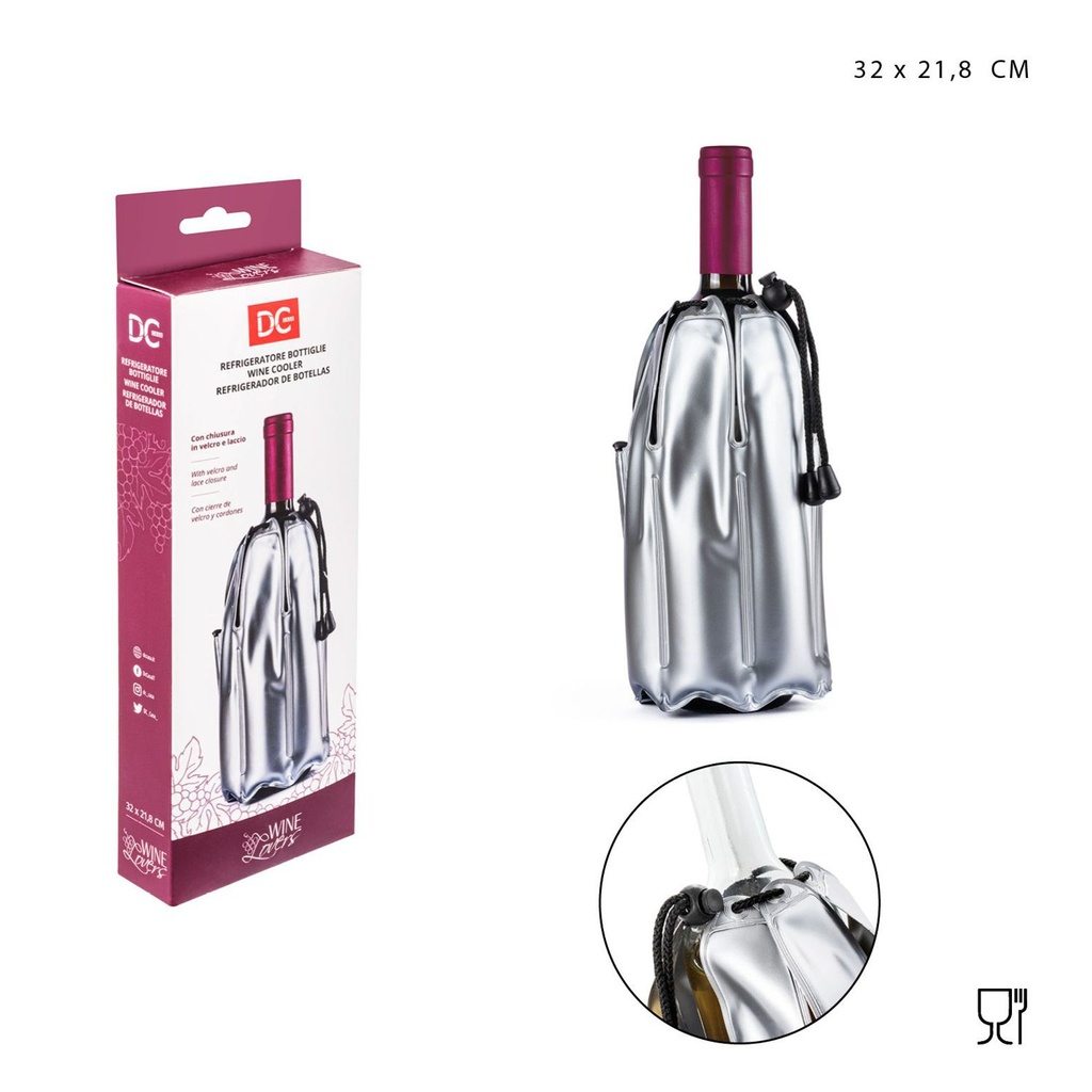 Enfriador para botellas con lazo 32x21.8cm para bebidas