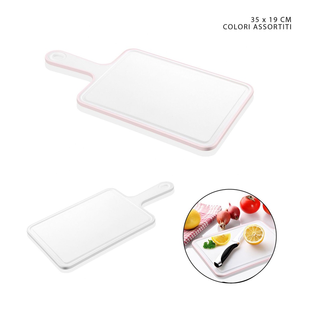 Tabla de cortar antideslizante con mango 35x19cm para cocina