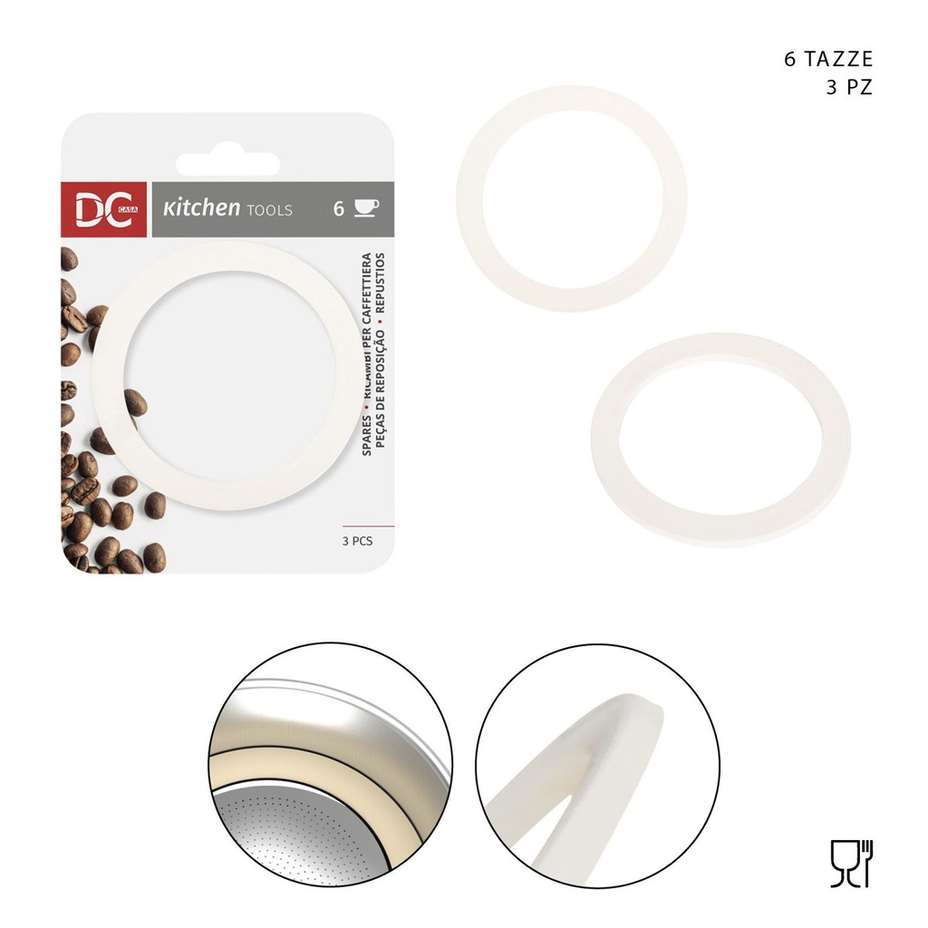 Juntas para cafetera de 6 tazas - Accesorios de cocina y cafeteras
