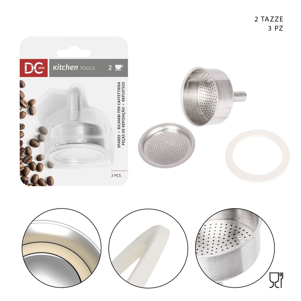 Conjunto de Filtros para Cafetera (2 Tazas) - Accesorios de cocina