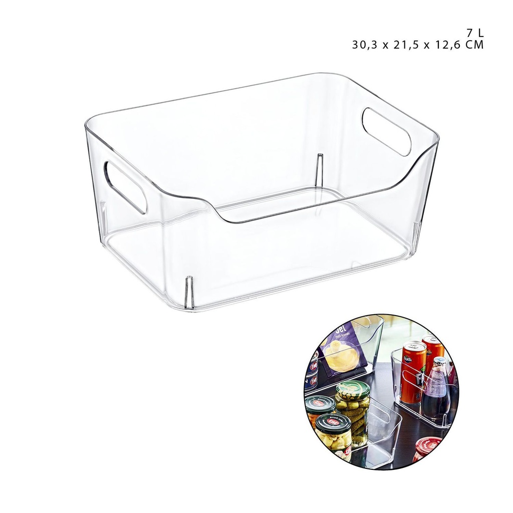 Cesta de almacenamiento 30.3 x 21.5 x 12.6 cm 7LT para organización del hogar