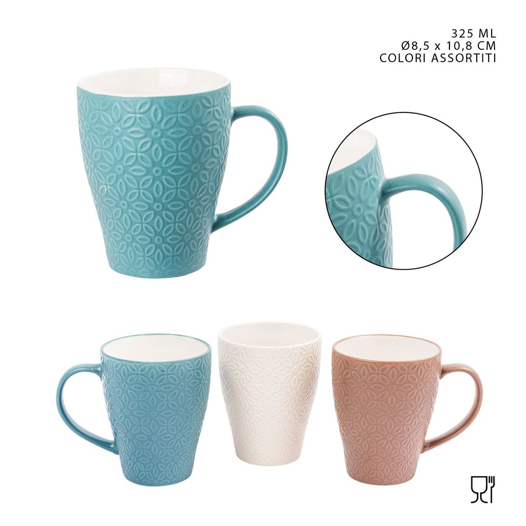 Taza de cerámica con asa 350ml