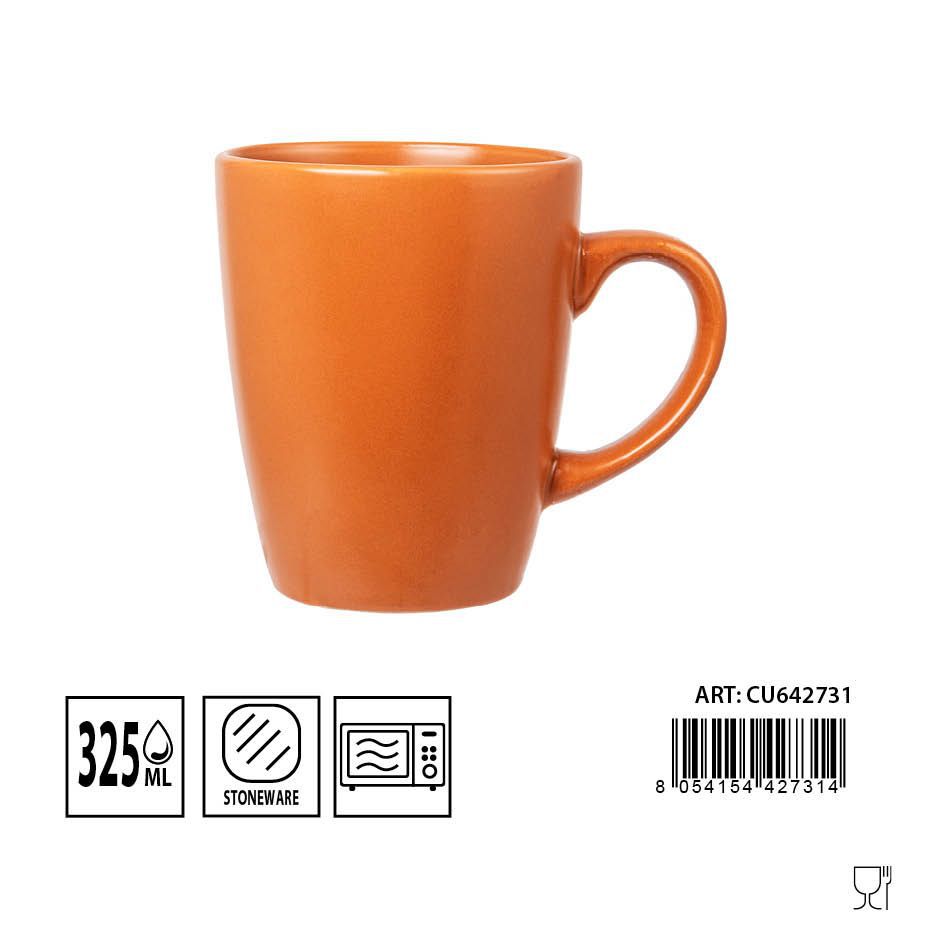 Taza mug caramelo 325ml para bebidas calientes