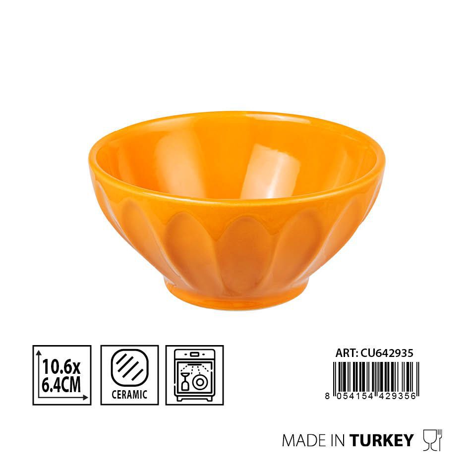Copa BADEN D10.6 H6.4CM amarillo - Cerámica decorativa