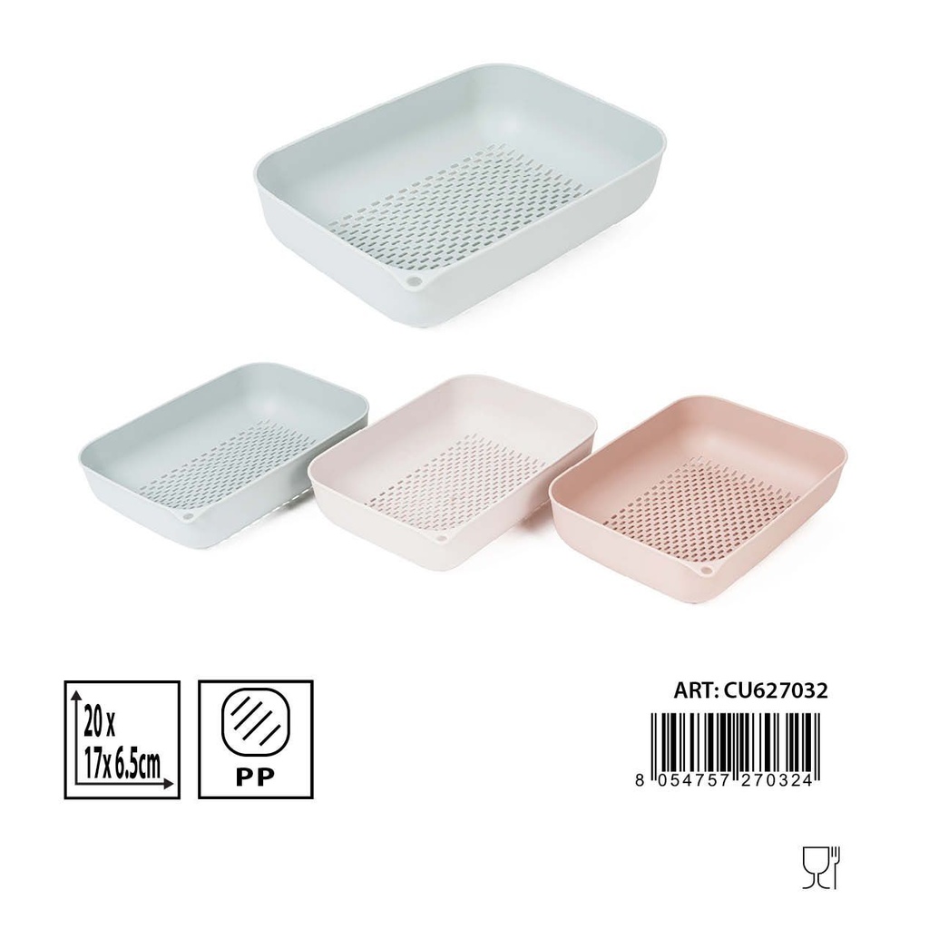 Bandeja de drenaje de plástico 20X17X6.5CM - Utensilios de cocina