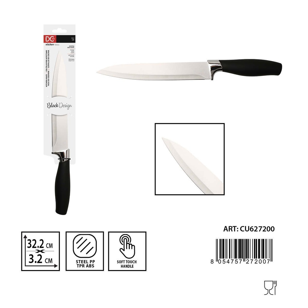 Cuchillo para cortar con mango suave 32.2x3.2x2.5cm