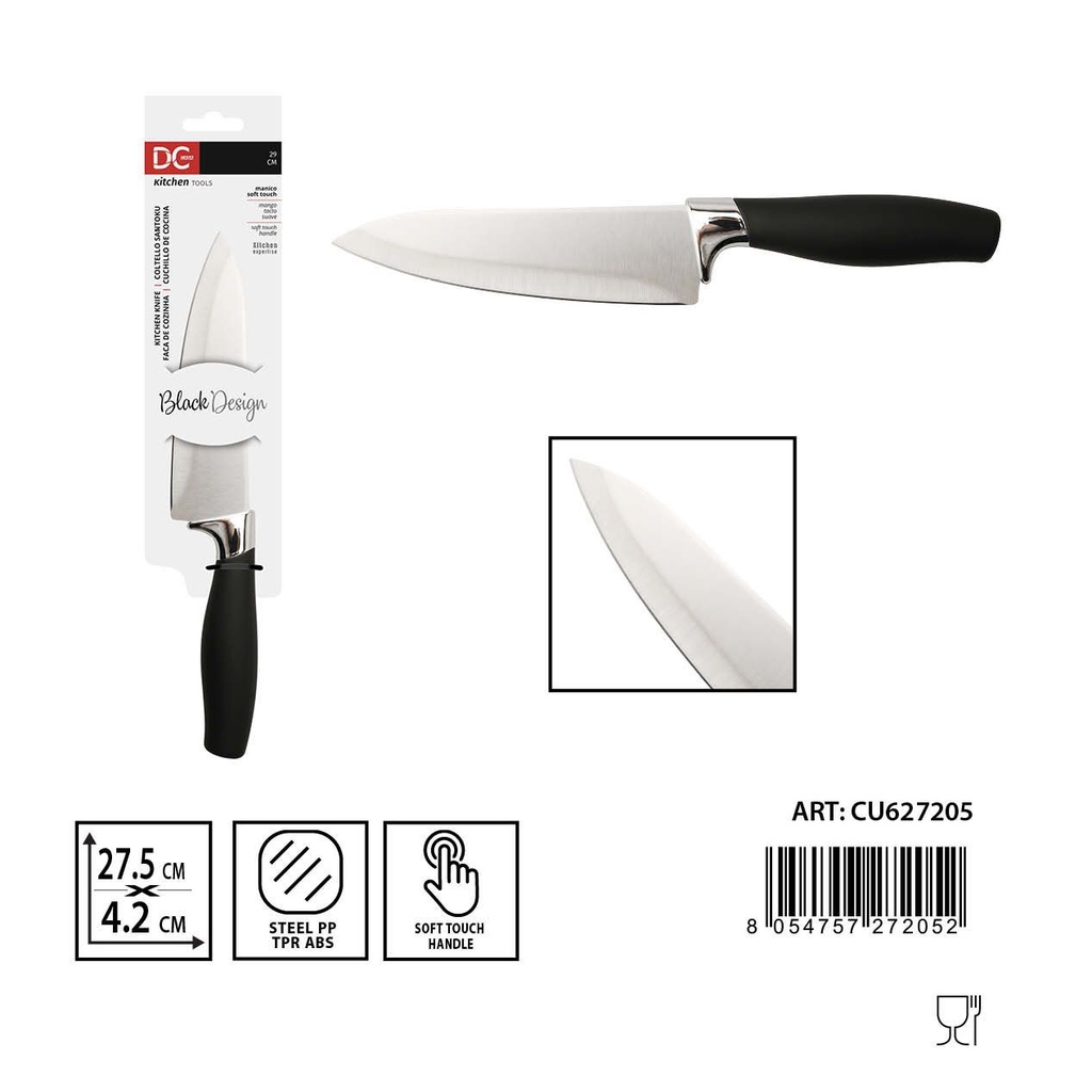 Cuchillo de chef 27.5x4.2x2.5cm tacto suave