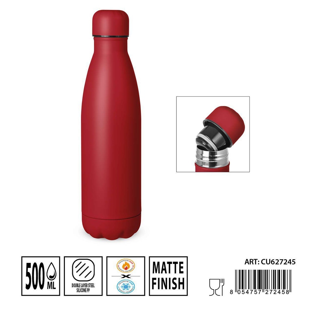 Botella térmica 500ml 7.1x26.5cm para bebidas