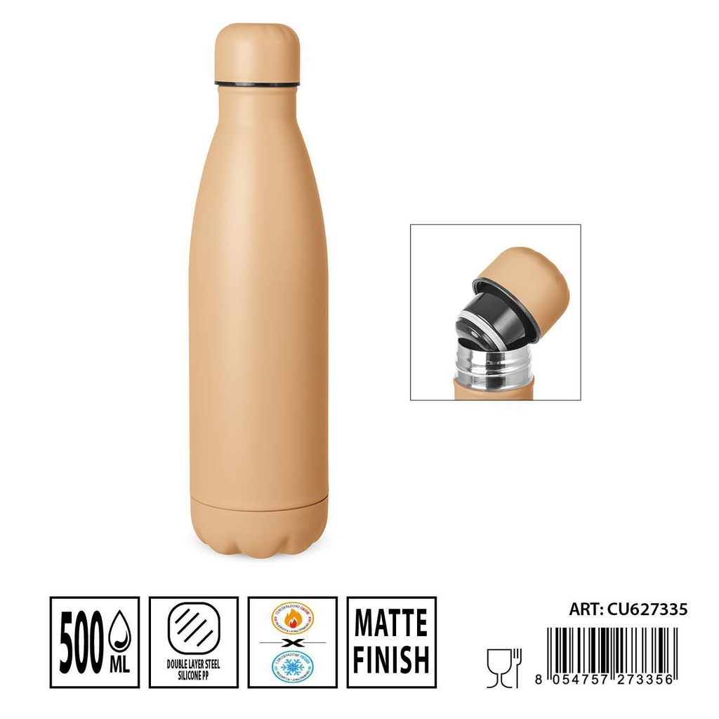 Botella térmica 500 ml - Termo aislante para bebidas