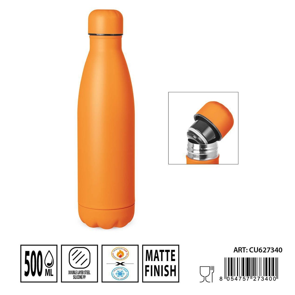 Botella térmica 500ml 7.1x26.5cm para bebidas calientes y frías