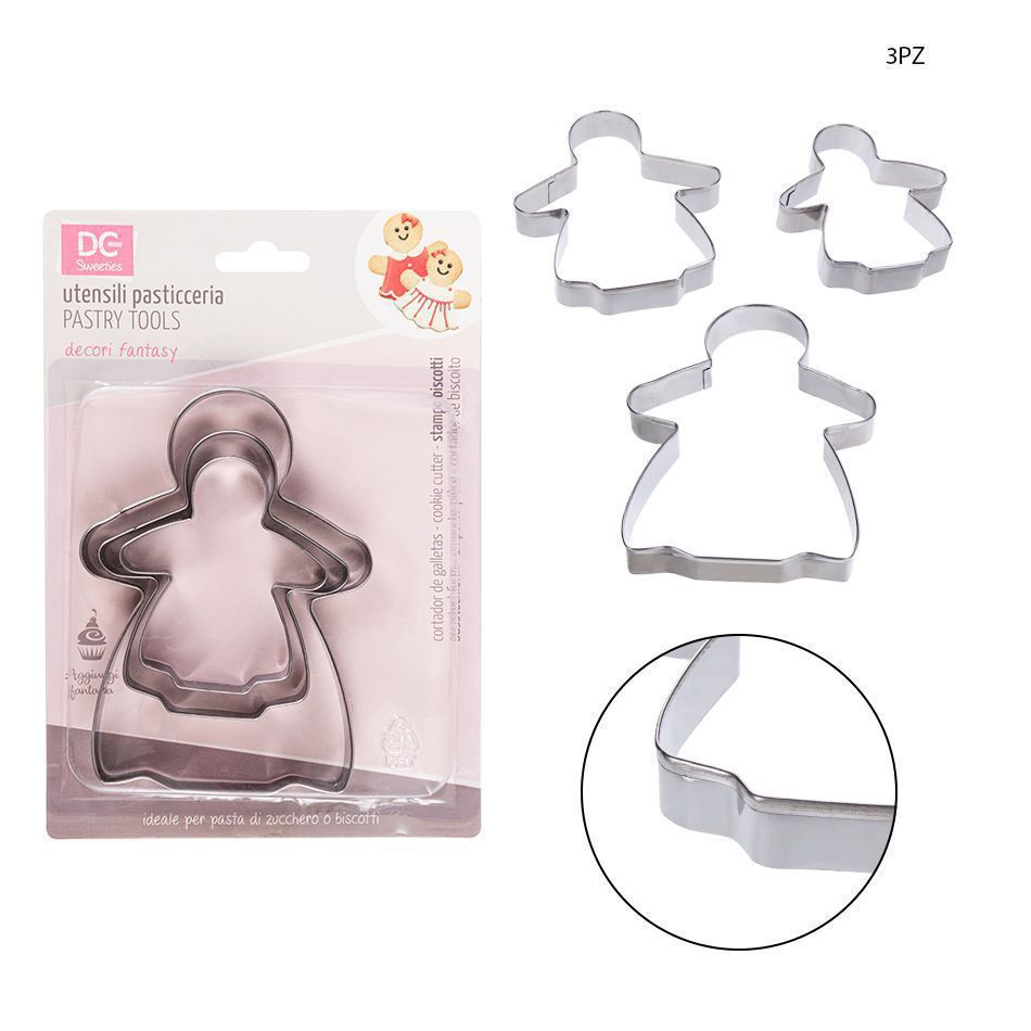 Molde para hombre de jengibre 3 piezas - Utensilios de cocina