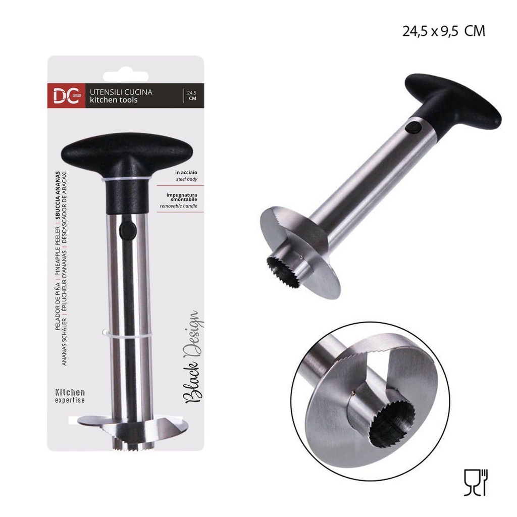 Pelador de piñas acero inoxidable 24.5x9.5CM - Accesorios de cocina