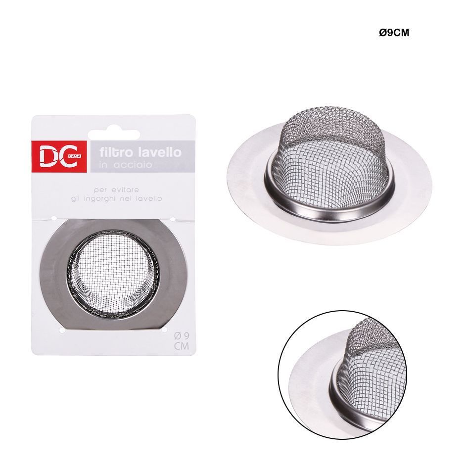 Filtro de fregadero de acero inoxidable 9 cm - Accesorios para cocina