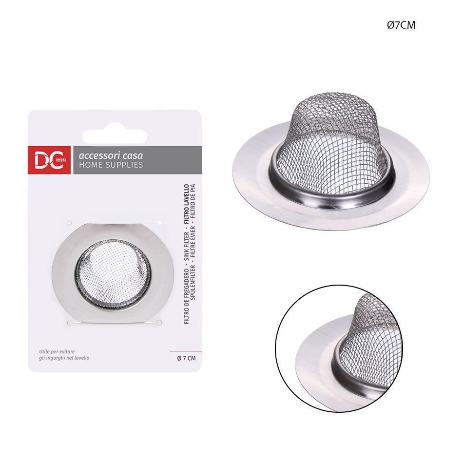 Filtro de fregadero cromado 7.2cm - Accesorios de cocina