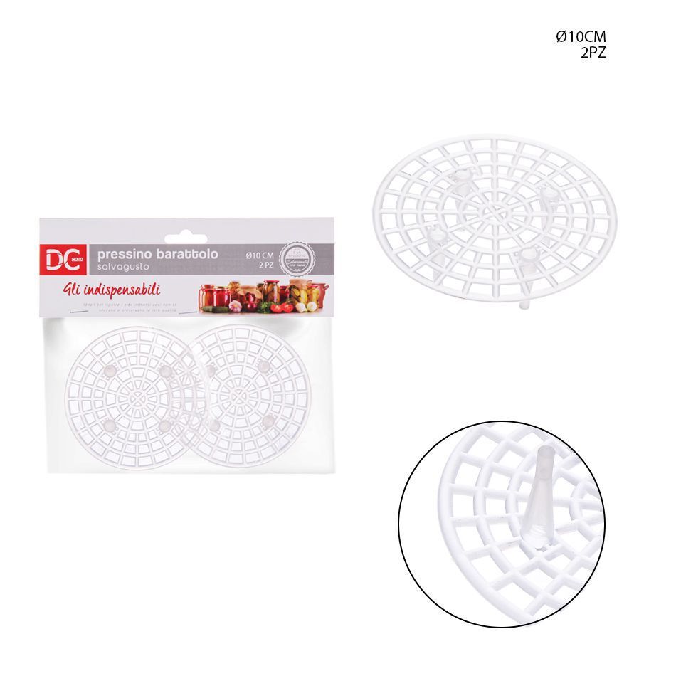 Prensa de conservas de vidrio (Ø10 cm, 2 unidades) - Accesorios de cocina