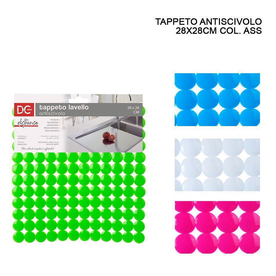 Alfombrilla anti-deslizante para fregadero 28x28 cm - Preventores de resbalones