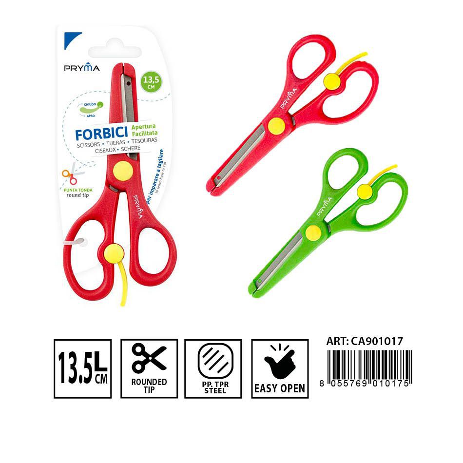 Tijeras de punta redonda 13.5 cm - Herramientas de papelería