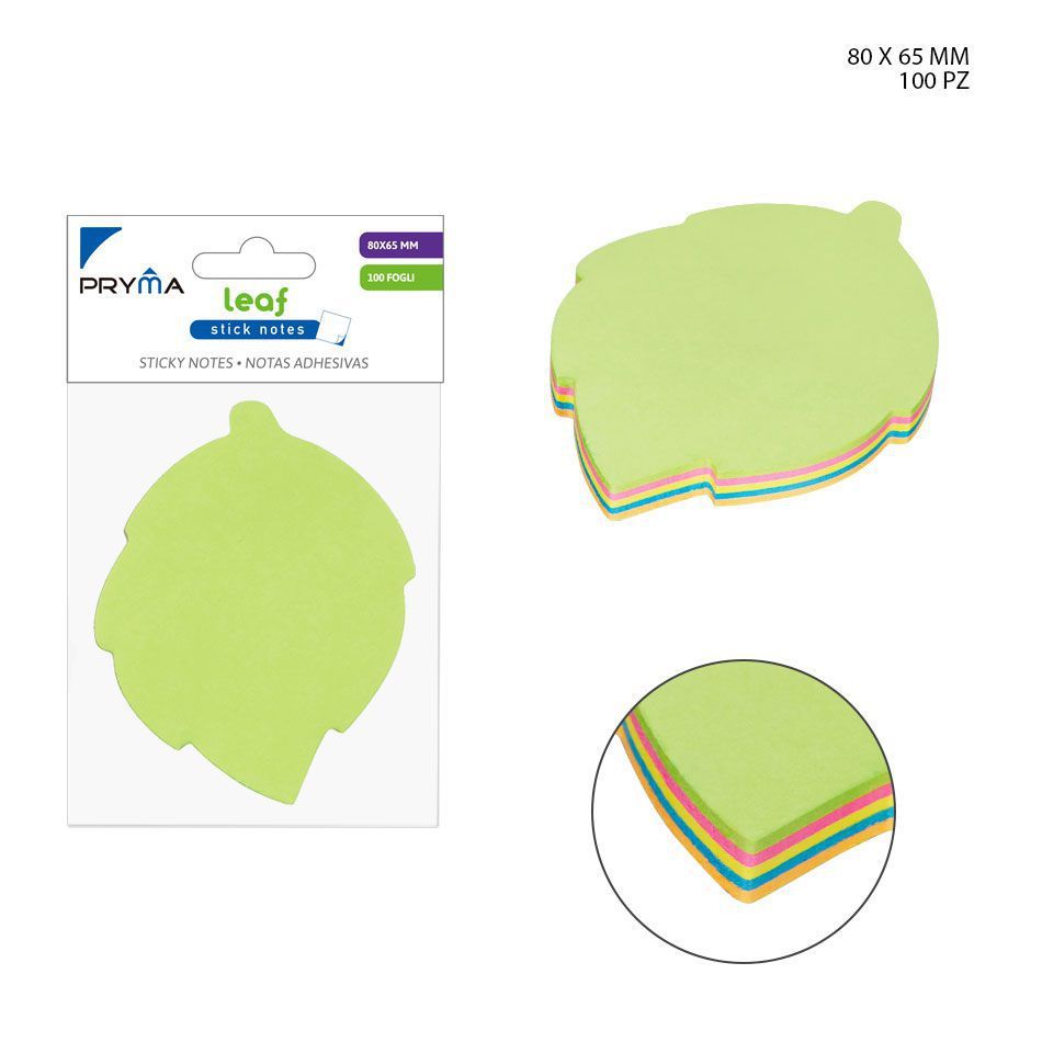 Nota adhesiva 80x65mm 100p - Material de oficina y papelería