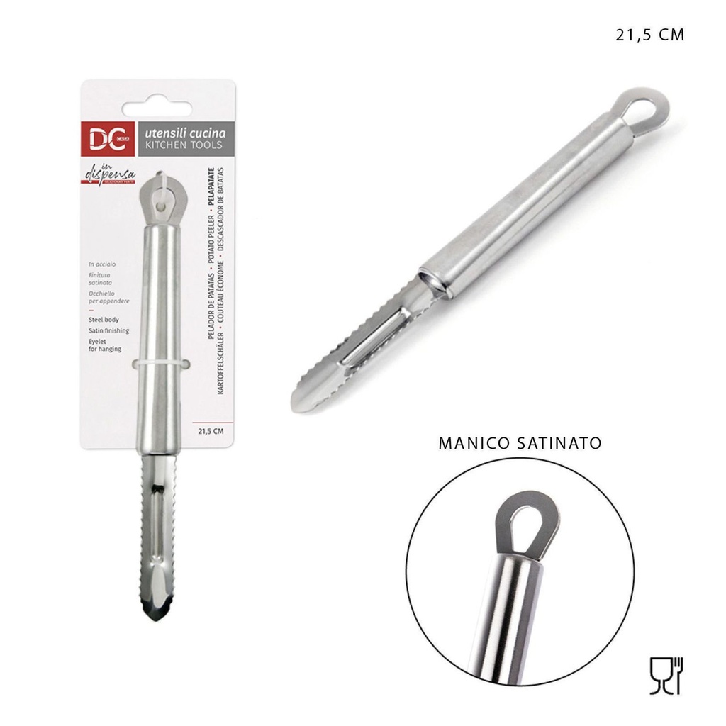 Pelador de acero inoxidable 21.5X2.5CM - Utensilios de cocina