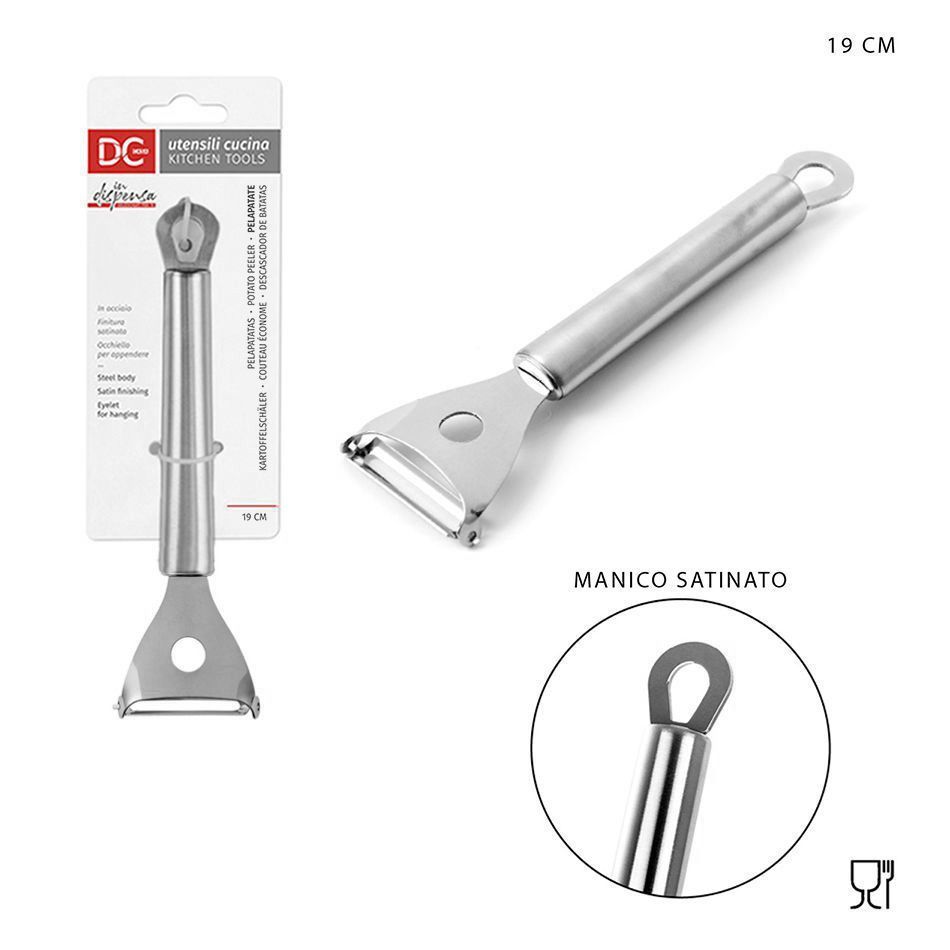 Pelapatatas de acero satinado 19x5.5 cm - Utensilios de cocina y ralladores