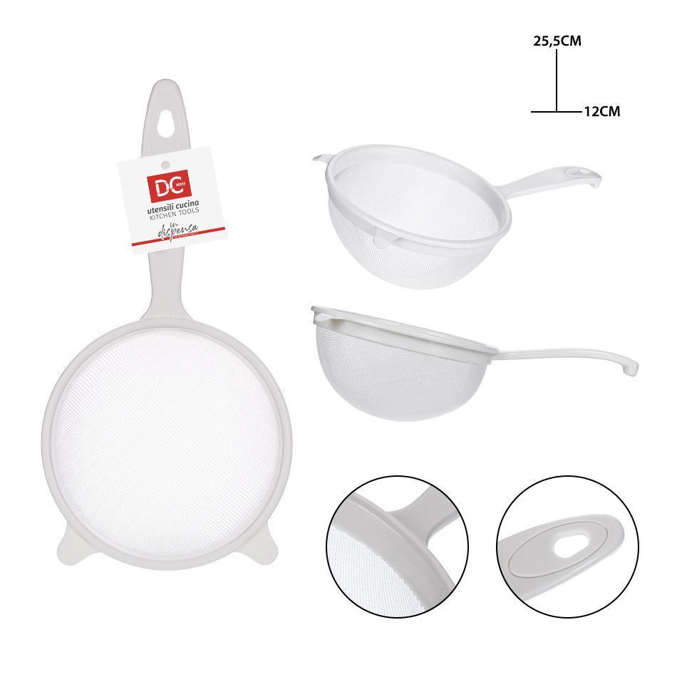 Colador circular de plástico Ø12X25.5CM - Utensilios de cocina