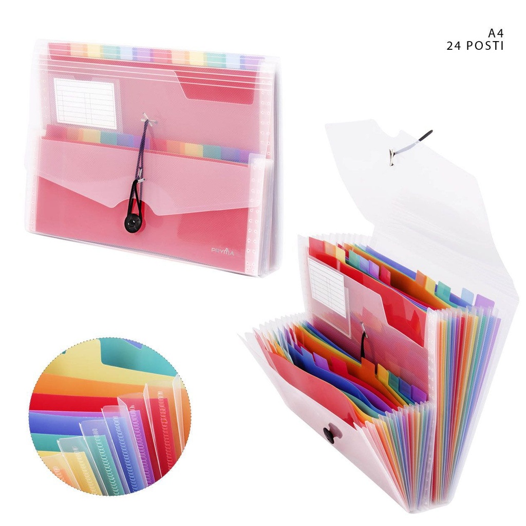 Bolsa de archivo acordeón A4-B6 - Artículos de oficina