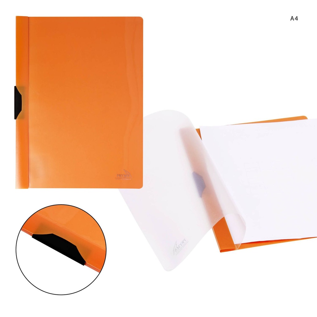 Carpeta A4 naranja PP para documentos