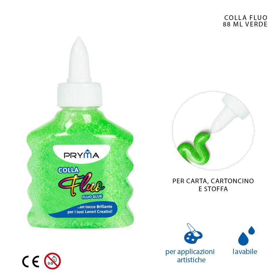 Pegamento fluorescente verde 88ml