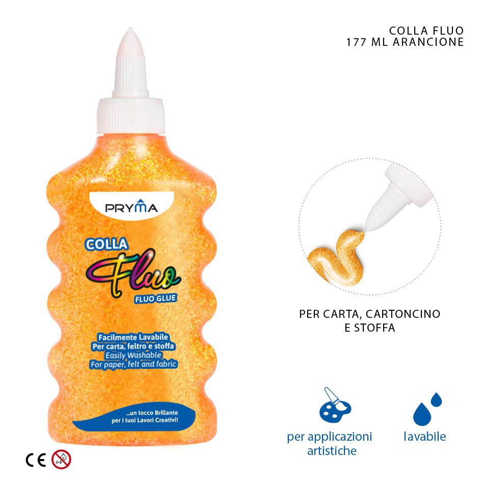 Pegamento fluorescente 177ml naranja