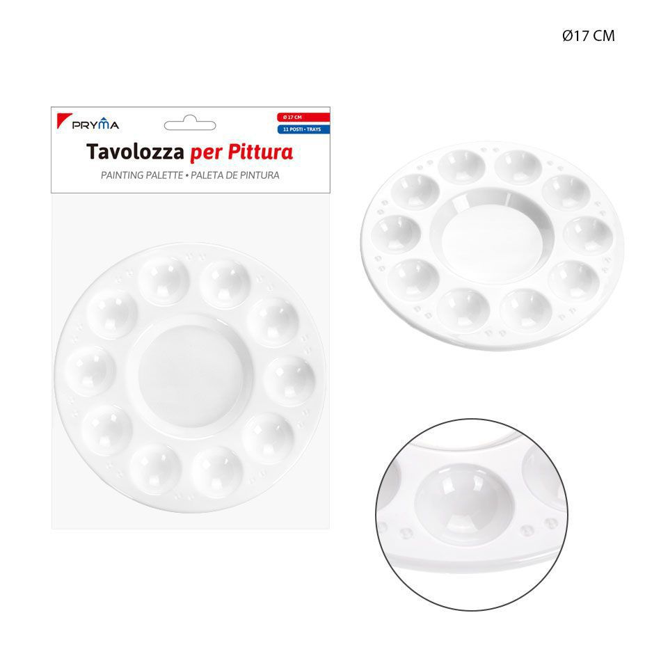 Paleta de plástico D17 cm - Accesorios de manualidades