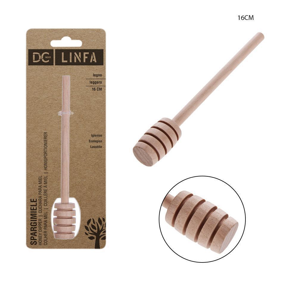 Cuchara de miel de madera natural 16cm - Accesorios de cocina