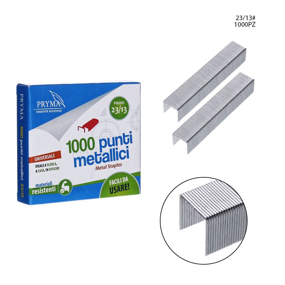 Grampas de metal 23/13 1000 piezas - Material de oficina y papelería