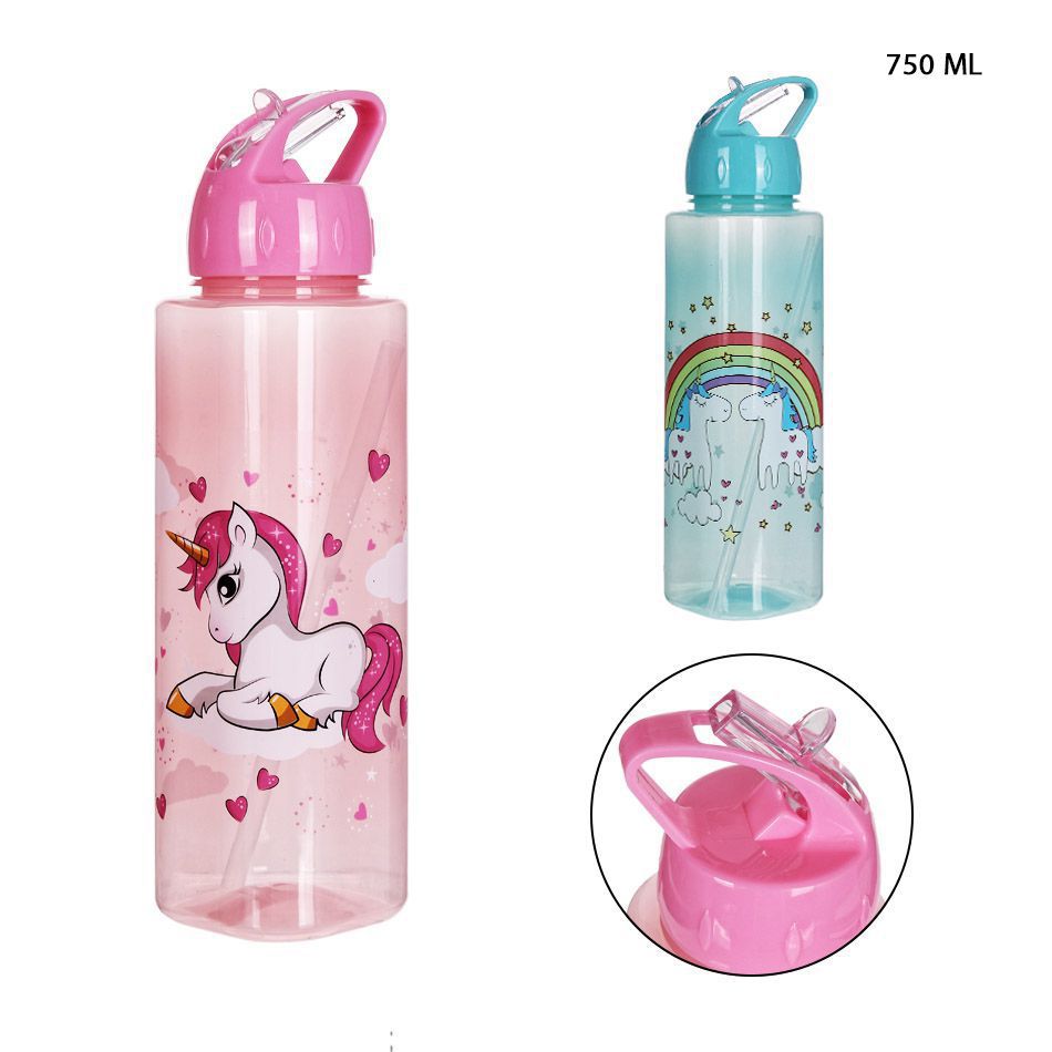 Botella de agua de plástico 750 ml - Artículos domésticos