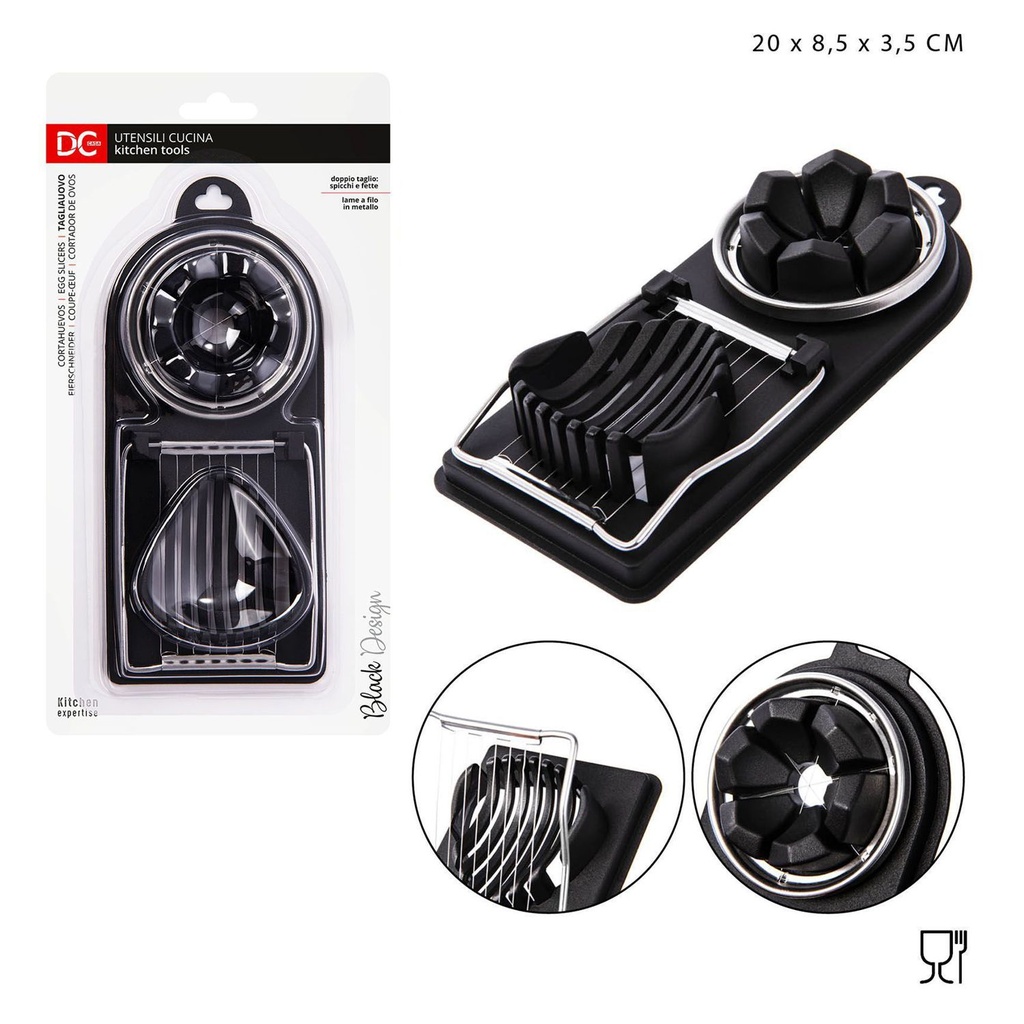 Cortahuevos Black Design 20x8.5x3.5 cm - Utensilios de cocina
