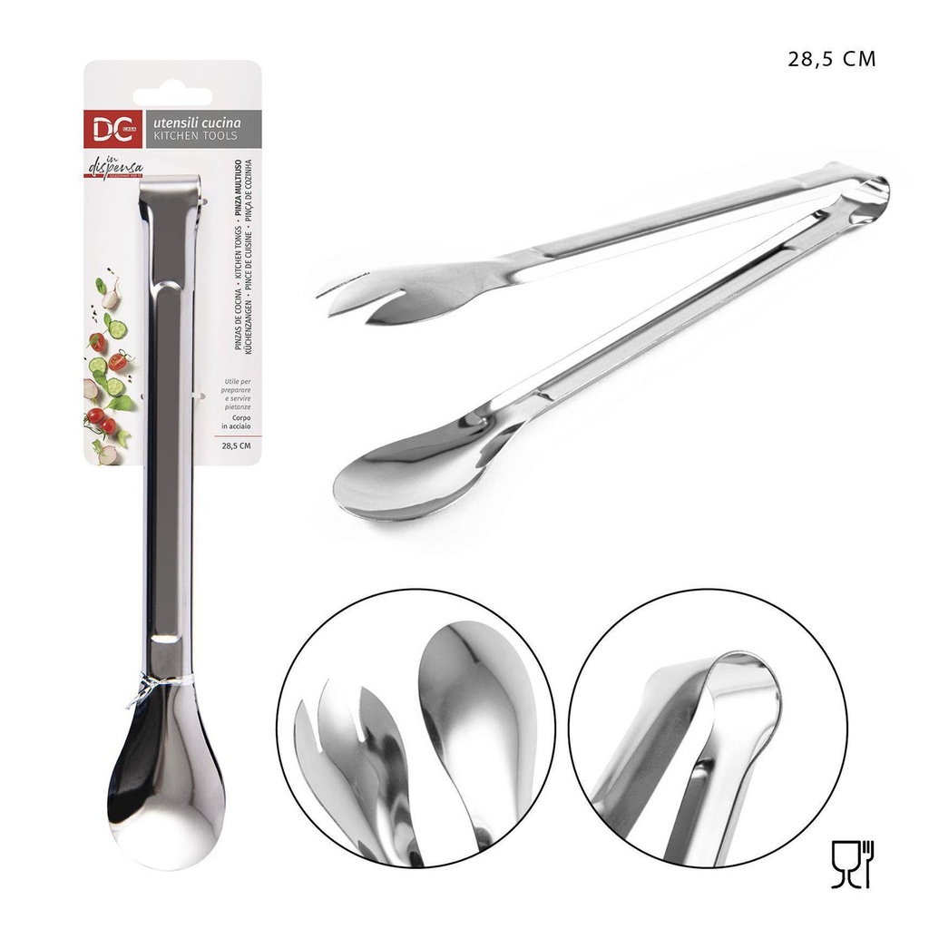 Pinza metálica de uso multifunción 28x4.5cm - Utensilios de cocina