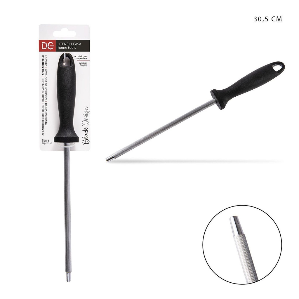 Afilador de cuchillos negro 31.5 cm - Utensilios de cocina y afiladores